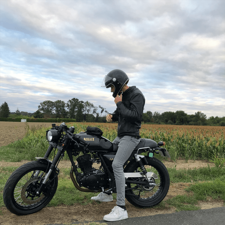Test : Blouson cuir moto vintage Helstons Rocket - Moto cafe racer